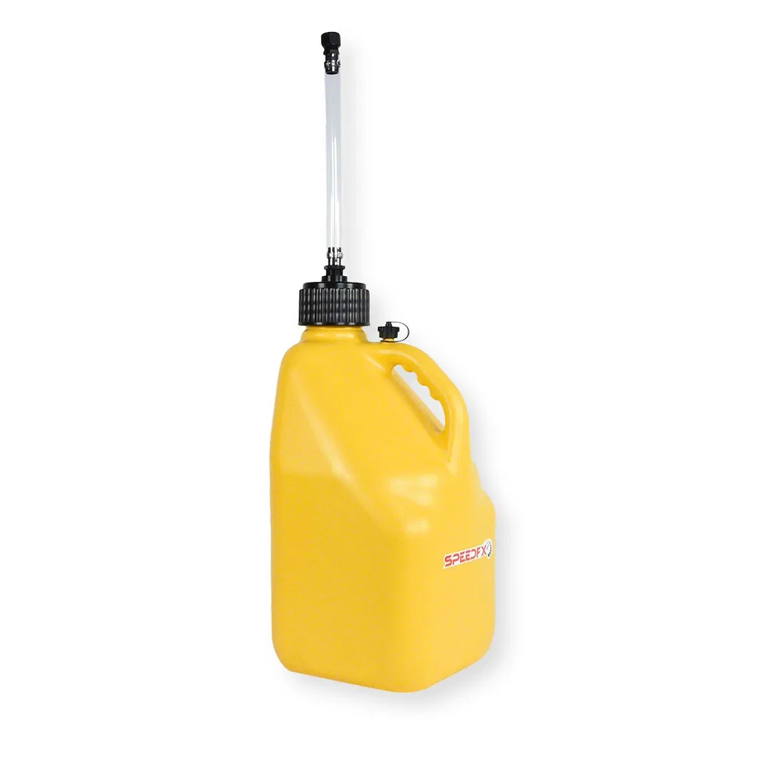 8833 – SPEEDFX Liquid Storage Container, Yellow 5 Gallon Capacity Plastic With Filler Hose and Cap - view 2
